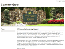 Tablet Screenshot of coventrygreenhoa.com